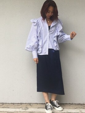 「relume」｜JOURNAL STANDARD relume自由が丘店レディーススタッフさん（レディース・158cm）の夏コーディネート