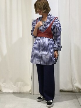 「relume」｜JOURNAL STANDARD relume自由が丘店レディーススタッフさん（レディース・160cm）の夏コーディネート