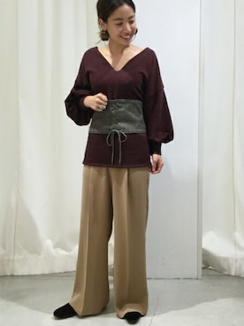 JOURNAL STANDARD relume自由が丘店レディーススタッフさん（レディース・155cm）の秋コーディネート