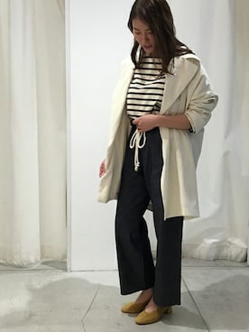 「Vincent et Mireille（バンソンエミレイユ）のアイテム」を使った、JOURNAL STANDARD relume自由が丘店レディーススタッフさん（レディース・166cm）の春コーディネート