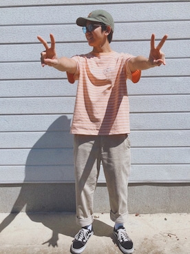 「Carhartt（カーハート）のカーハート ストラップバックキャップ ODESSA  CHARHARTT（キャップ）」を使った、ざわちんさん（メンズ・165cm）の秋コーディネート