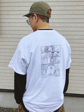 「Carhartt（カーハート）のカーハート ストラップバックキャップ ODESSA  CHARHARTT（キャップ）」を使った、ざわちんさん（メンズ・166cm）の夏コーディネート