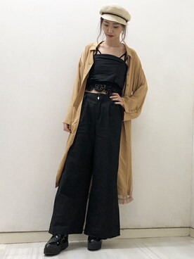 「BARAK（バラク）のアイテム（キャップ）」を使った、萌さん（レディース・168cm）の夏コーディネート