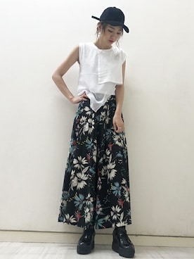「BARAK（バラク）のアイテム（キャップ）」を使った、萌さん（レディース・168cm）の秋コーディネート