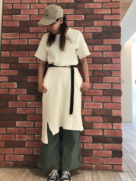 「Born（ボーン）のアイテム」を使った、momoさん（レディース・165cm）の夏コーディネート