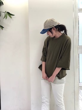 「Born（ボーン）のアイテム」を使った、momoさん（レディース・165cm）の秋コーディネート