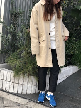 「Born（ボーン）のアイテム」を使った、momoさん（レディース・165cm）の冬コーディネート