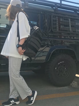 「Born（ボーン）のアイテム」を使った、momoさん（レディース・165cm）の夏コーディネート