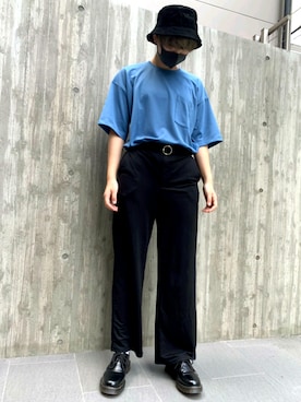 「韓国風コーデ」｜「アイテム（帽子）」を使った、Ayaさん（レディース・172cm）の秋コーディネート