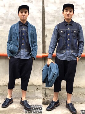 「menswear」｜「アイテム（その他シューズ）」を使った、Spockさん（メンズ・175cm）の春コーディネート
