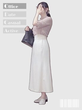 シャツ ブラウス ピンク系 を使った レーストップス の人気ファッションコーディネート Wear