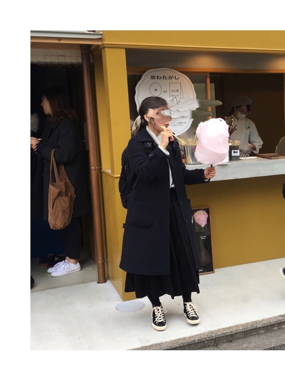 「SHOES LIKE POTTERY、YAECA、モノクロ、オトナカジュアル、スカーフ」｜「NIMESのアイテム（ジャケット/アウター、ブラック系）」を使った、kaoru*‥さん（レディース・158cm）の冬コーディネートの1枚目の写真
