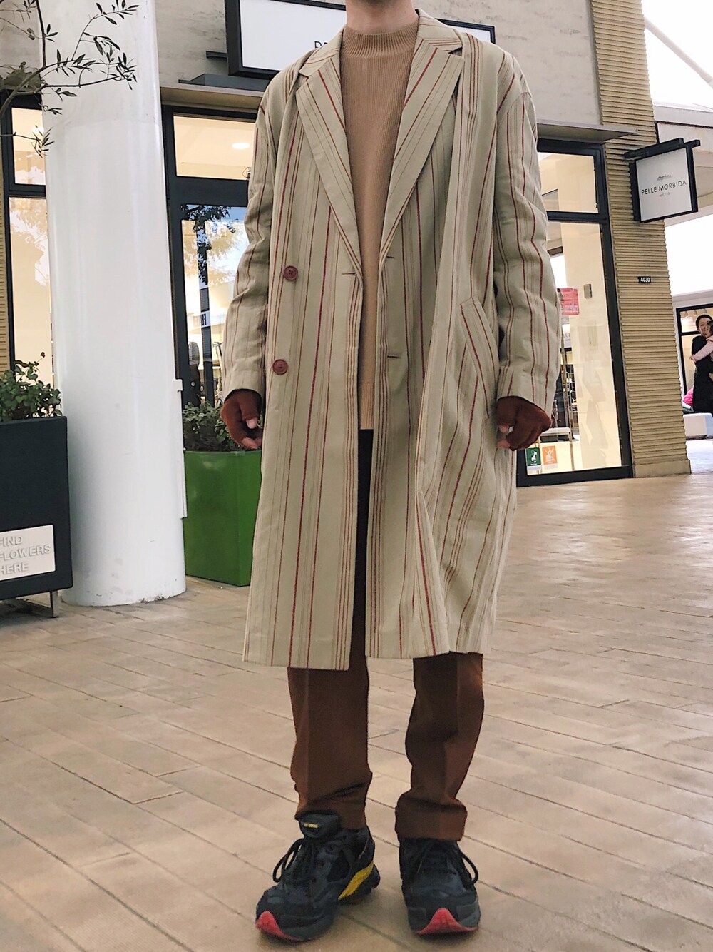 Mister Gentleman コクーン チェスターコート ベージュ L 美品✨MISTER GENTLE MAN コクーンチェスターコート ベージュ L