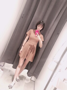 「URBAN RESEARCH（アーバンリサーチ）のアイテム（ジャンパースカート）」を使った、有一种美丽叫奥黛丽赫本さん（レディース・165cm）の夏コーディネート