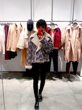 「URBAN RESEARCH（アーバンリサーチ）のアイテム（ライダースジャケット）」を使った、有一种美丽叫奥黛丽赫本さん（レディース・165cm）の秋コーディネート