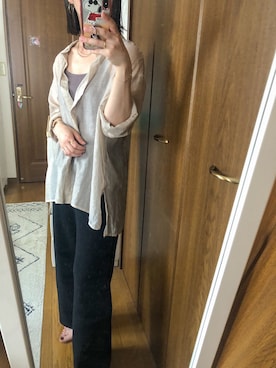 「ブラウン×ブラック」｜00a00さん（レディース・153cm）の夏コーディネート