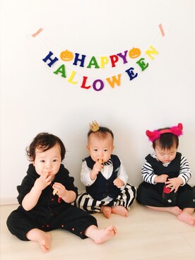 SSKKNTさん（キッズ・70cm）の秋コーディネート