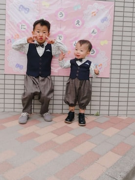 「LuncH（ランチ）のアイテム」を使った、SSKKNTさん（キッズ・100cm）の春コーディネート