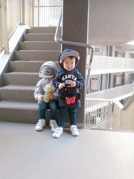 SSKKNTさん（キッズ・80cm）の冬コーディネート