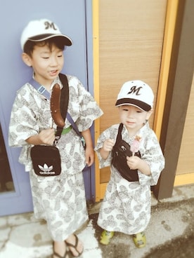 「アイテム（サンダル）」を使った、SSKKNTさん（キッズ・110cm）の夏コーディネート