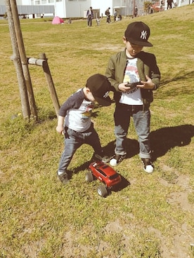 SSKKNTさん（キッズ・90cm）の春コーディネート