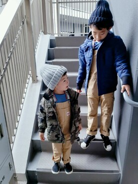 SSKKNTさん（キッズ・100cm）の冬コーディネート