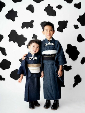 「お正月」｜「アイテム（その他）」を使った、SSKKNTさん（キッズ・100cm）の冬コーディネート