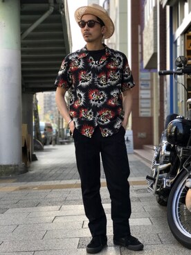 「schott（ショット）のSchott/ショット/URBAN CHINO PANTS/アーバン チノパンツ（チノパンツ）」を使った、Tomoya  Miuraさん（メンズ・169cm）の春コーディネート
