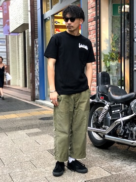 「schott（ショット）のSchott/ショット/Band Ring/バンドリング（リング）」を使った、Tomoya  Miuraさん（メンズ・169cm）の夏コーディネート