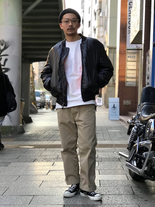 Tomoya Miura Schott East Schottのma 1を使ったコーディネート Wear