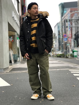「schott（ショット）のSchott/ショット/Band Ring/バンドリング（リング）」を使った、Tomoya  Miuraさん（メンズ・169cm）の秋コーディネート