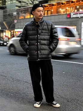 「schott（ショット）のSchott/ショット/Band Ring/バンドリング（リング）」を使った、Tomoya  Miuraさん（メンズ・169cm）の冬コーディネート