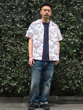 「schott（ショット）のSchott/ショット/Band Ring/バンドリング（リング）」を使った、Tomoya  Miuraさん（メンズ・169cm）の春コーディネート