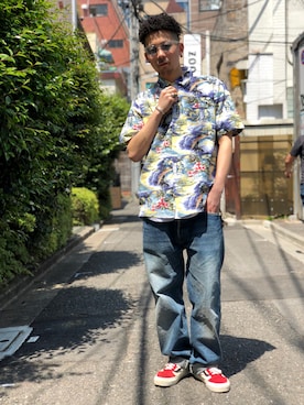 「schott（ショット）のSchott/ショット/Band Ring/バンドリング（リング）」を使った、Tomoya  Miuraさん（メンズ・169cm）の春コーディネート