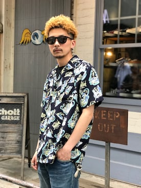 「schott（ショット）のSchott/ショット/Band Ring/バンドリング（リング）」を使った、Tomoya  Miuraさん（メンズ・169cm）の春コーディネート