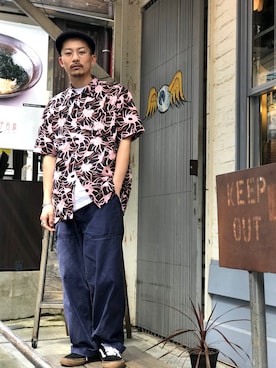 「schott（ショット）のSchott/ショット/Band Ring/バンドリング（リング）」を使った、Tomoya  Miuraさん（メンズ・169cm）の夏コーディネート