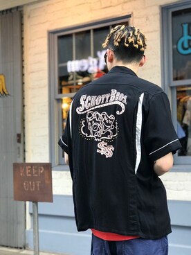 「schott（ショット）のSchott/ショット/ARMY FATIGUE PANTS/アーミー ファティーグ パンツ（その他パンツ）」を使った、Tomoya  Miuraさん（メンズ・169cm）の夏コーディネート