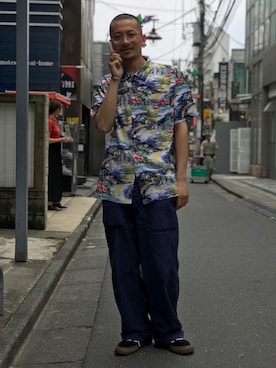 「schott（ショット）のSchott/ショット/Band Ring/バンドリング（リング）」を使った、Tomoya  Miuraさん（メンズ・169cm）の夏コーディネート