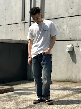 「schott（ショット）のSchott/ショット/Band Ring/バンドリング（リング）」を使った、Tomoya  Miuraさん（メンズ・169cm）の春コーディネート