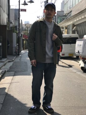 「schott（ショット）のSchott/ショット/Band Ring/バンドリング（リング）」を使った、Tomoya  Miuraさん（メンズ・169cm）の冬コーディネート