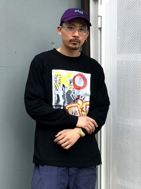 「schott（ショット）のSchott/ショット/ARMY FATIGUE PANTS/アーミー ファティーグ パンツ（その他パンツ）」を使った、Tomoya  Miuraさん（メンズ・169cm）の夏コーディネート