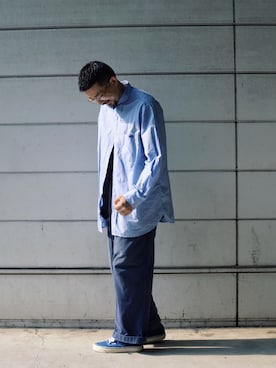 「schott（ショット）のSchott/ショット/ARMY FATIGUE PANTS/アーミー ファティーグ パンツ（その他パンツ）」を使った、Tomoya  Miuraさん（メンズ・169cm）の夏コーディネート