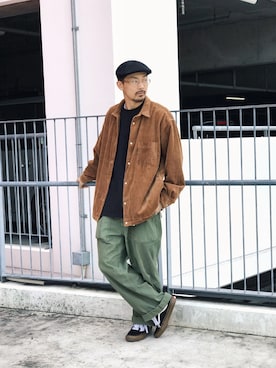 「schott（ショット）のSchott/ショット/ARMY FATIGUE PANTS/アーミー ファティーグ パンツ（その他パンツ）」を使った、Tomoya  Miuraさん（メンズ・169cm）の秋コーディネート