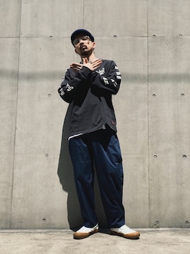 「CAZAL（カザール）のアイテム」を使った、Tomoya  Miuraさん（メンズ・170cm）の春コーディネート