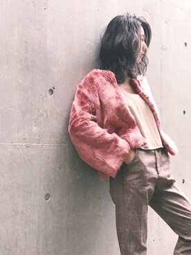 松尾瞳さん(レディース・158cm)の春コーディネート