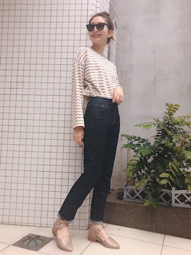 松尾瞳さん(レディース・157cm)の春コーディネート