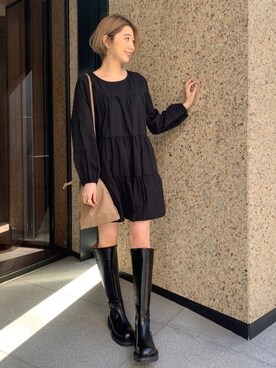 松尾瞳｜CANAL JEANのブーツを使ったコーディネート - WEAR