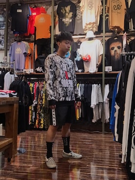 「DOPE（ドープ）のアイテム」を使った、そーまさん（メンズ・170cm）の春コーディネート