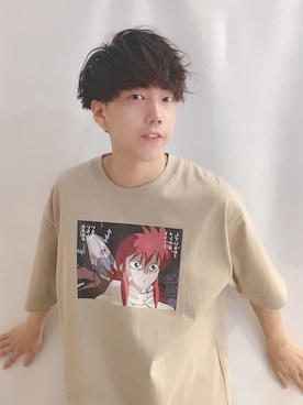 「アニメT」｜そーまさん（メンズ・170cm・20代）の夏コーディネート