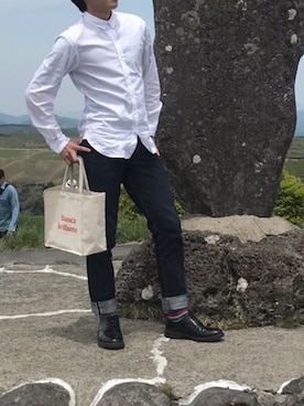「rag & bone（ラグアンドボーン）のアイテム（パンツ）」を使った、YUSHIさん（メンズ・173cm）の夏コーディネート